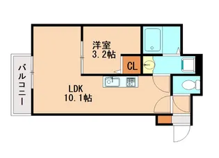 TTプレイス二日市【2階】の間取り