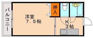 エレガンス桜ヶ丘【3階】の間取り