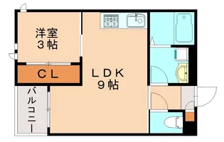 REGALESTパークアベニュー春日【201号室】の間取り