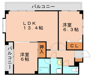 エスポワール2000【1階】の間取り