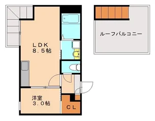 GRANDTIC二日市【2階】の間取り