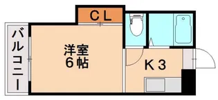 パシフィック白木原【3階】の間取り