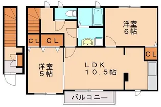 パーミィ・ヒル弐番館【2階】の間取り