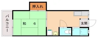 シャトル安部【201号室】の間取り