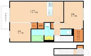 エスペランサ宮若【2階】の間取り