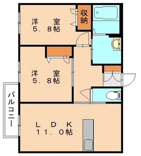シャーメゾン徳重 B棟【1階】の間取り
