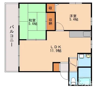 シャーメゾン樟陽A【1階】の間取り