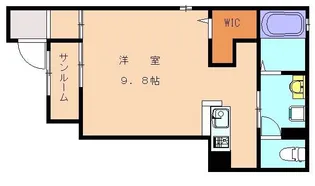 ローズブラン ハレ A【1階】の間取り