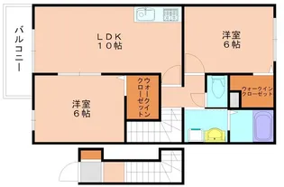 SHINO・MATOOKA B【2階】の間取り