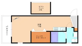 アパートメントスクエア 5番館【1階】の間取り