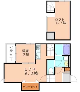 グランメゾン福間【1階】の間取り