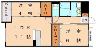 シャングリラ天神【301号室】の間取り