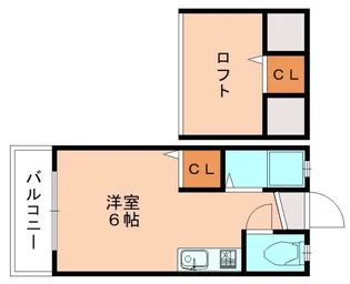 ウィング福間駅前Ⅱ【207号室】の間取り