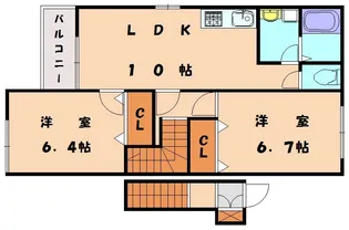 ストロベリーA【203号室】の間取り