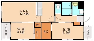ベルオロール福津中央【407号室】の間取り