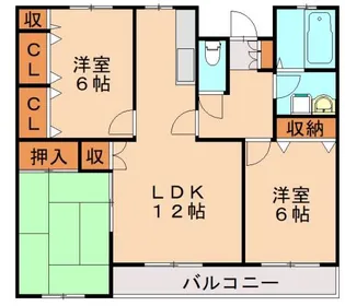 福岡県宗像市東郷5丁目【マンション】の間取り