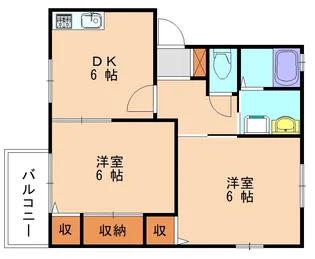 フレグランス宮司B【101号室】の間取り