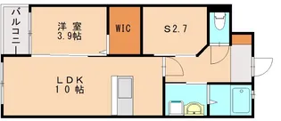 ベルオロール福津中央【202号室】の間取り