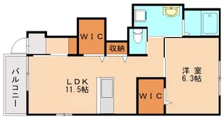 福岡県宗像市日の里2丁目【アパート】の間取り