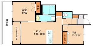 パラディ【103号室】の間取り