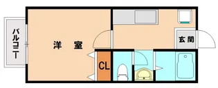 福岡県宗像市赤間5丁目【アパート】の間取り