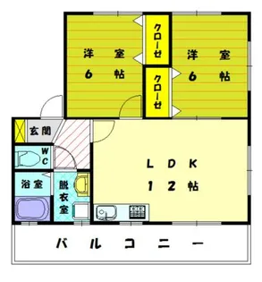 コンフレール弐番館【201号室】の間取り