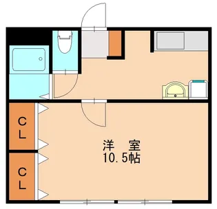 中央ビル【201号室】の間取り