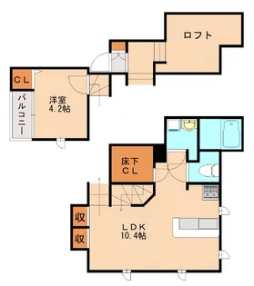 CB福津シエル【1階】の間取り