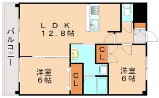 マイキャッスル杉坂【4階】の間取り