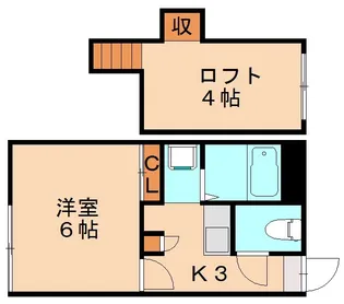 レオパレス楠の風【103号室】の間取り