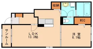 福岡県宗像市陵厳寺1丁目【アパート】の間取り