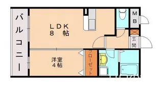 福岡県宗像市石丸1丁目【マンション】の間取り