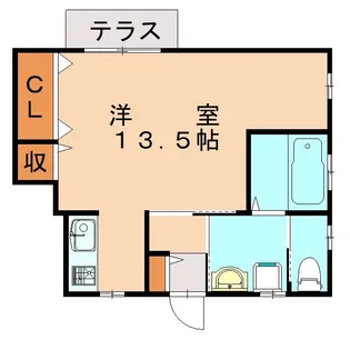 メゾン舞Ⅲ【101号室】の間取り