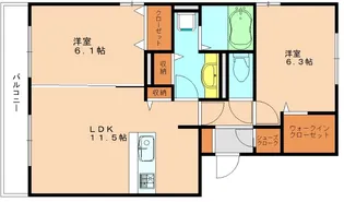 メゾンブランシュ【3階】の間取り