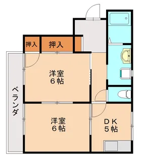 フレグランス福間【101号室】の間取り