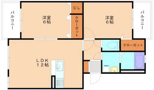 フィオーレK【3階】の間取り