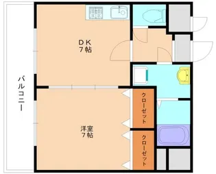 アルベール石丸【703号室】の間取り