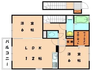 トゥールダルジャン【201号室】の間取り