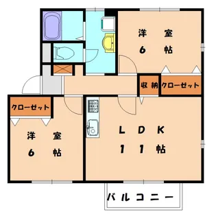 M&M【202号室】の間取り