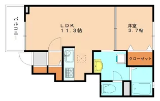 ノーブルカーサ【1階】の間取り