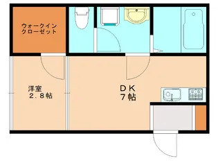 福岡県福津市八並【アパート】の間取り
