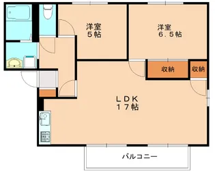 サラダ村 A棟【202号室】の間取り