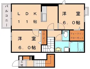 プレミール カネキⅡ【2階】の間取り