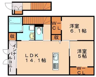 casa este(カーサ エステ)【202号室】の間取り