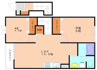 ピュアパルスB【2階】の間取り
