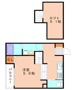 アルヴィータ花見の里B【102号室】の間取り