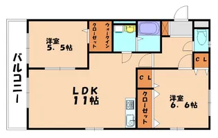 レトアウエスト【2階】の間取り