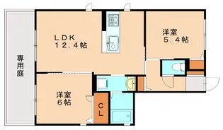 クラニアⅡ【C101号室】の間取り