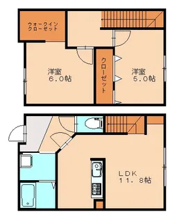 Hauoli【9号室】の間取り