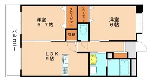 プリンセスティアラ【501号室】の間取り